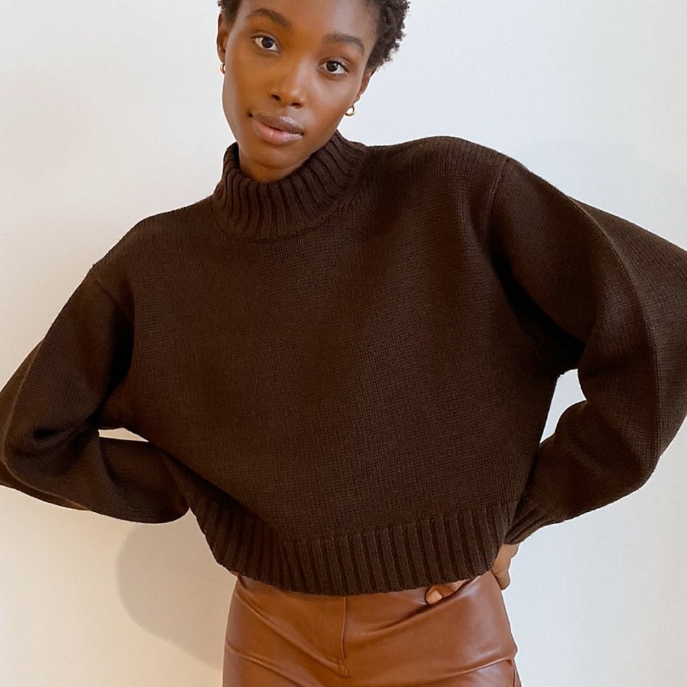 Aritzia Wilfred Free Heinen Sweater Modern Brown